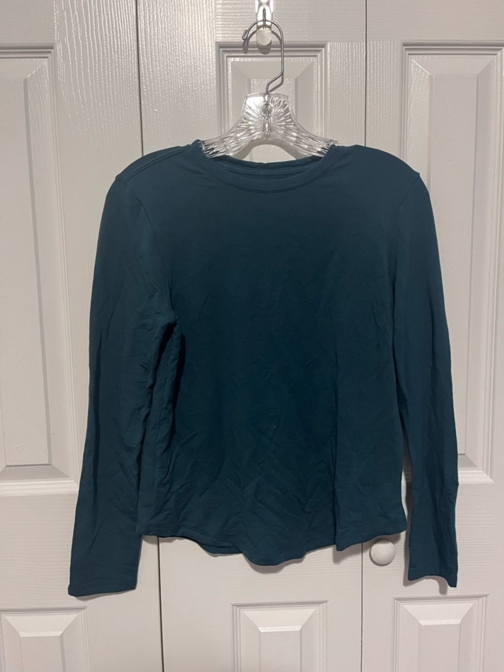 Lululemon Fleece Turquoise Long Sleeve Basic Size Medium